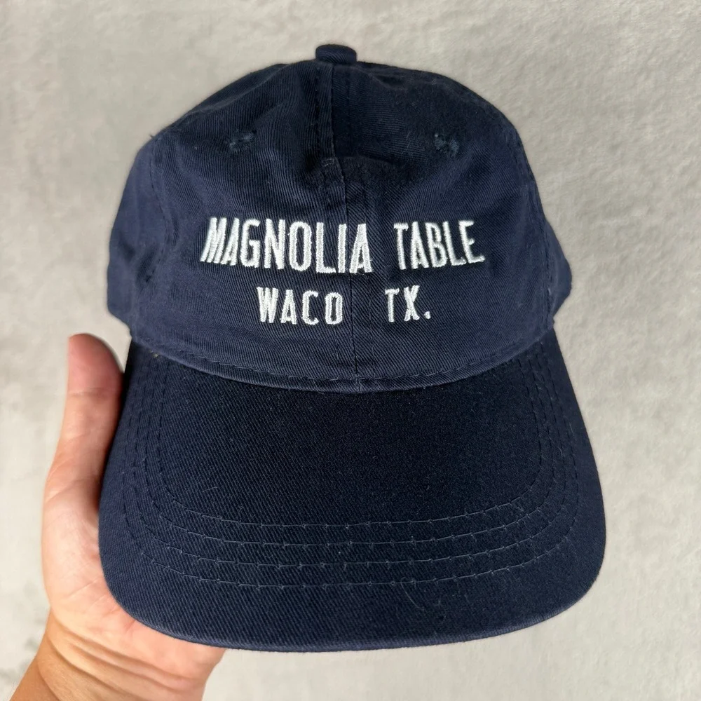 Magnolia Table‎ Waco TX Navy Blue Embroidered Baseball Cap Dad Hat EST 2018